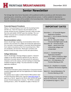 December Senior Newsletter with Scholarships