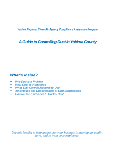 What Is Dust? - Yakima Regional Clean Air Agency