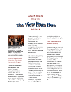 Fall 2014 - Adat Shalom