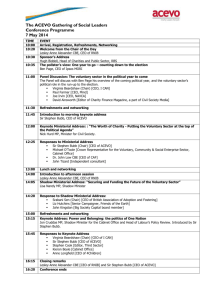 The ACEVO Gathering of Social Leaders Conference Programme 7