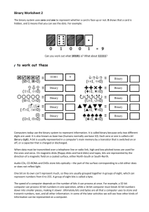 Binary Worksheet 2 - Metal