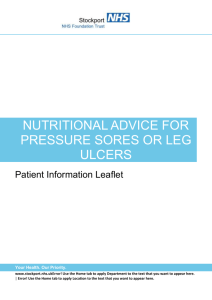 Nutritional Advice for Pressure Sores orLeg Ulcers updated PILS1