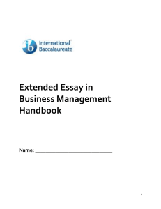 A business and management essay must be written in an objective