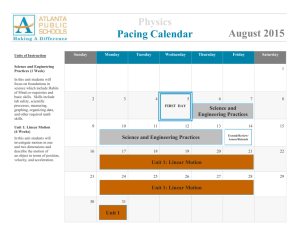 Pacing Calendar Physics 2015-2016