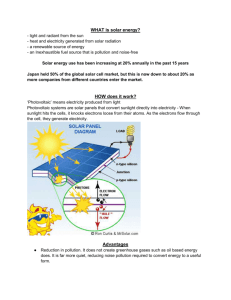 Geo - Solar Energy