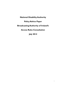 Broadcasting Authority of Ireland Access Rules Review