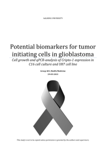 Potential biomarkers for tumor initiating cells in glioblastoma