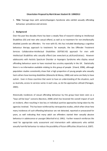 Dissertation Proposal by Mark Brown Student ID: 10902913 Title