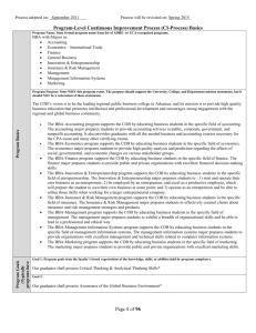 CI-Process Student Learning Outcome Information Sheet