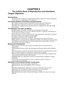 CH 8 Cell Reproduction and Inheritance