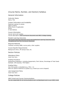 Proposed Syllabus Template 2015