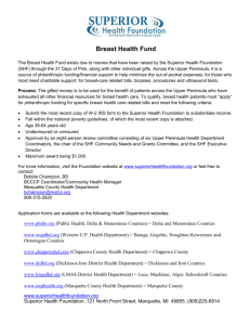 Breast Health Fund - Chippewa County Health Department