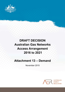 AER - Draft decision Australian Gas Networks access arrangement