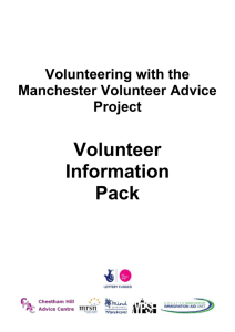 Manchester Volunteer Advice Project (MVAP)