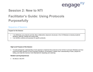 Facilitator`s Guide: Using Protocols with Students