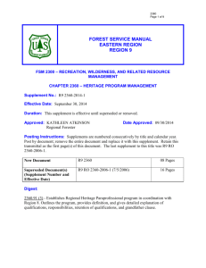 R9-2360-2014-1 - USDA Forest Service