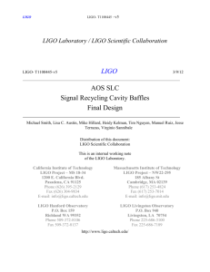 T1100445-v5 AOS SLC Signal Recycling Cavity - DCC