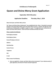 Queen and Divine Mercy Endowment
