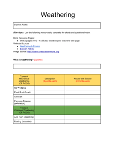 Copy of Weathering Assignment