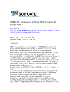Opinion: Scituate`s CORSE offers thanks to supporters