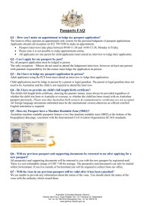 Passport FAQ - The Australian Permanent Mission and Consulate