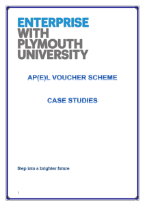 Voucher Scheme Case Studies
