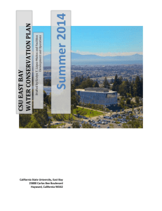 conservation plan - California State University, East Bay