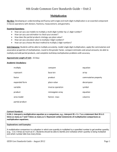 4th Grade Common Core Standards Guide * Unit 2