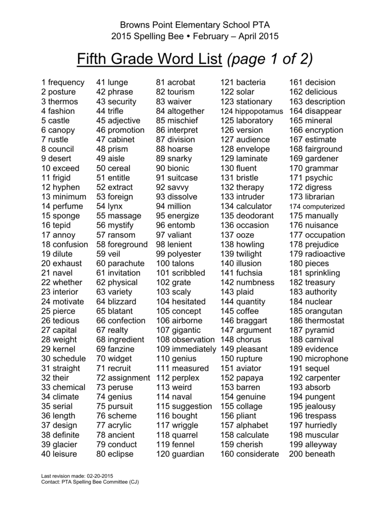 th-grade-spelling-bee-word-list-sexiz-pix