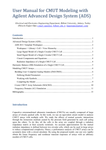 User Manual for CMUT Modeling with