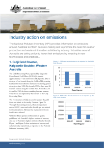 Industry action on emissions