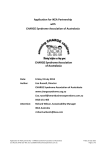 Application for IKEA Partnership with CHARGE Syndrome
