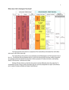 Where does it fall in Geological Time Scale? - EEOS260