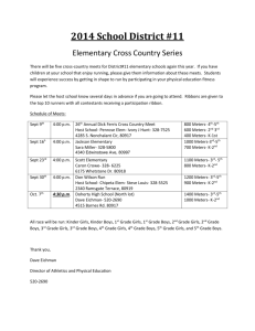 2014 Elementary Cross Country Season