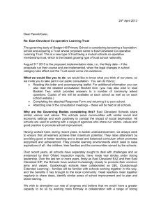 Co-operative Trust Consultation Letter
