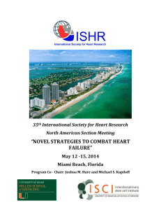 Meeting Program - International Society for Heart Research