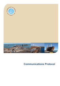 Communications protocol - Pilbara Ports Authority