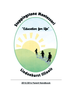 Parent-Handbook-2015-2016 - Steppingstone Montessori School