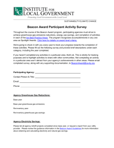 Beacon Award Participant Activity Survey