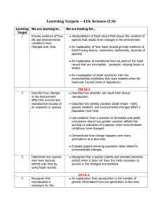 Learning Targets – Life Science (LS)
