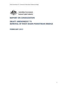 draft amendment 79 removal of west basin pedestrian bridge