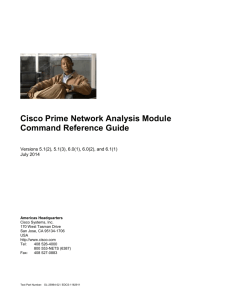 Cisco Prime Network Analysis Module Command Reference Guide