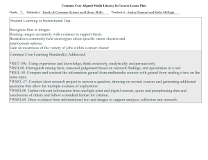 Common Core Aligned Media Literacy in Careers Lesson Plan