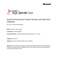 Scale-Out Querying for Analysis Services with Read-Only