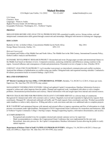 Federal Resume - University Career Services