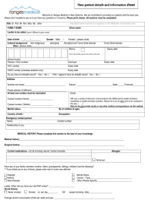 a patient information form here and