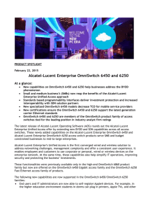 Template - Alcatel-Lucent Enterprise