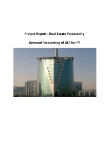 Project Report : Real Estate Forecasting Demand