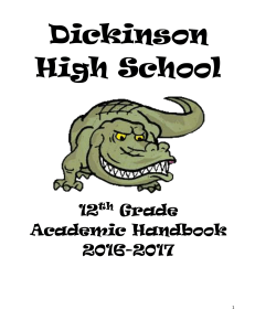 2016-2017 12th Grade Academic Handbook