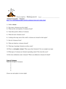 volcano webquest - Henry Hudson Regional School